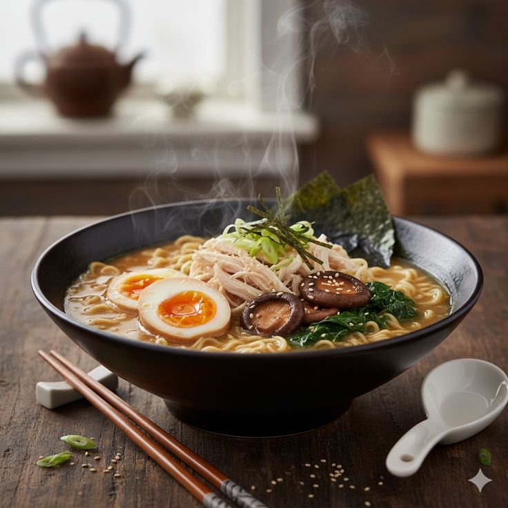 Milky tonkotsu broth